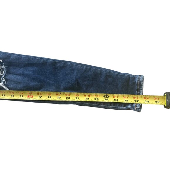 American Eagle Womens Luxe Stretch Distressed Skinny Jeans Size 4 Regular - Picture 6 of 7
